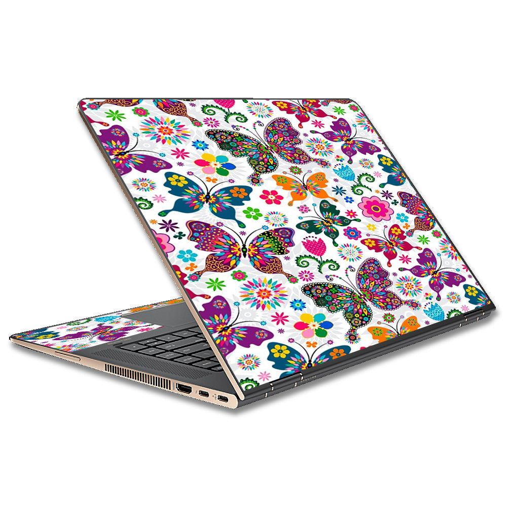  Butterflies Colorful Floral HP Spectre x360 15t Skin