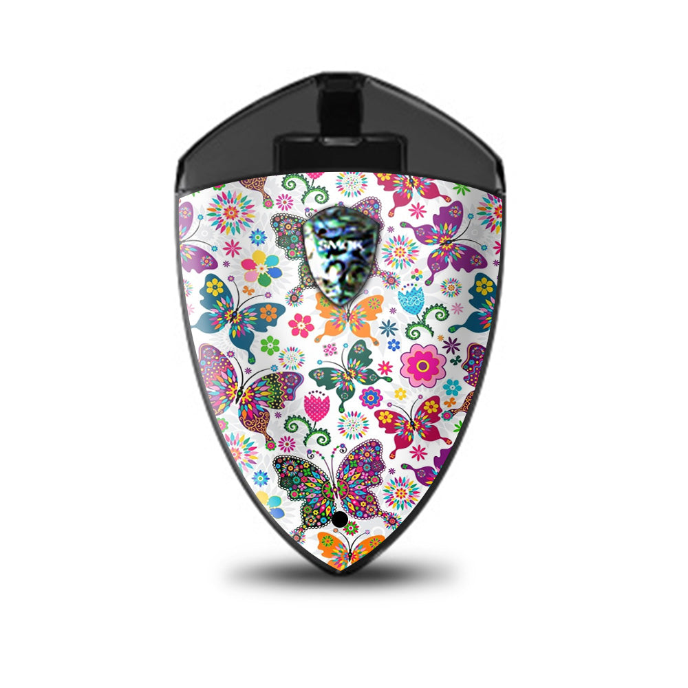  Butterflies Colorful Floral Smok Rolo Badge Skin