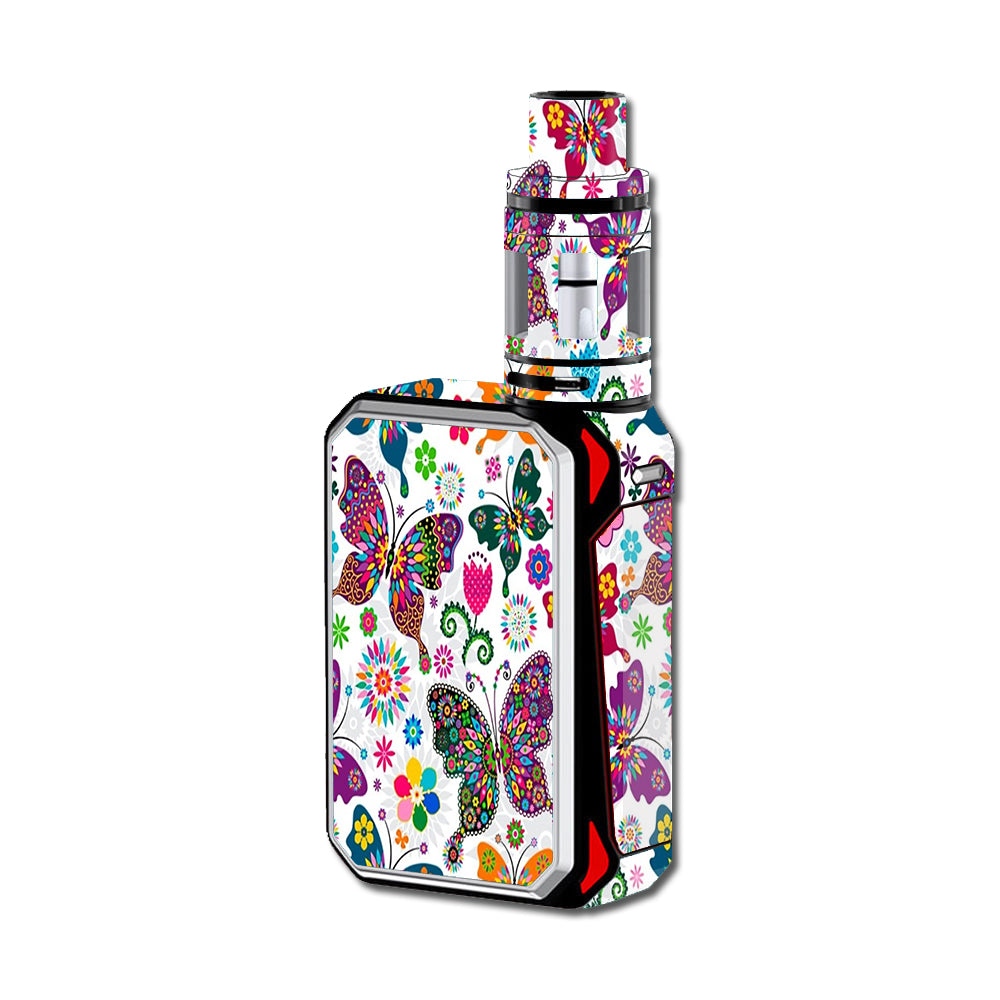  Butterflies Colorful Floral Smok G-Priv 220W Skin
