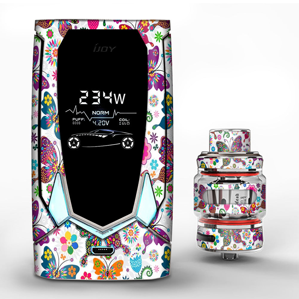  Butterflies Colorful Floral iJoy Avenger 270 Skin