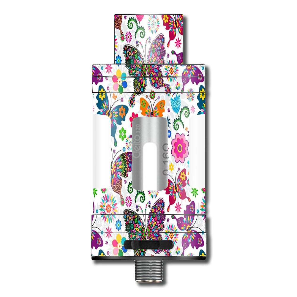  Butterflies Colorful Floral Aspire Cleito 120 Skin