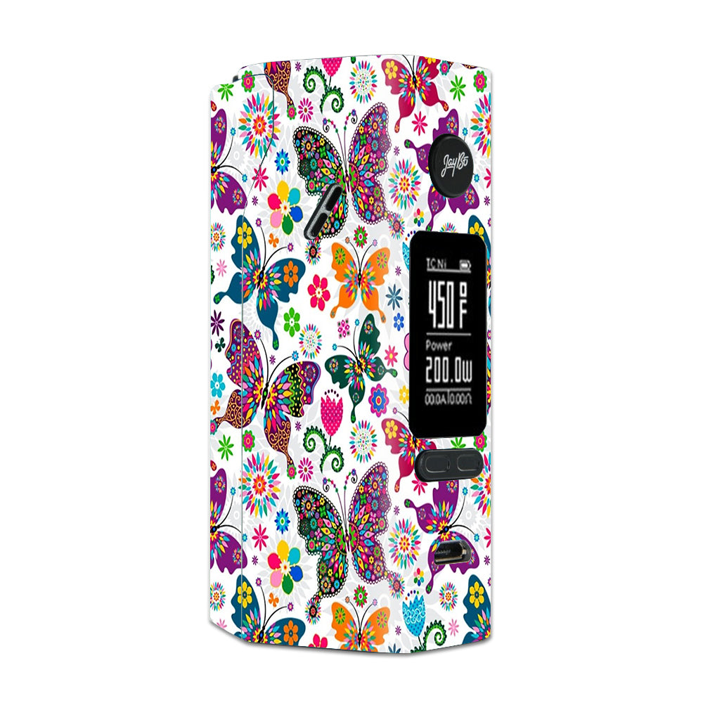 Butterflies Colorful Floral Wismec Reuleaux RX 2/3 combo kit Skin