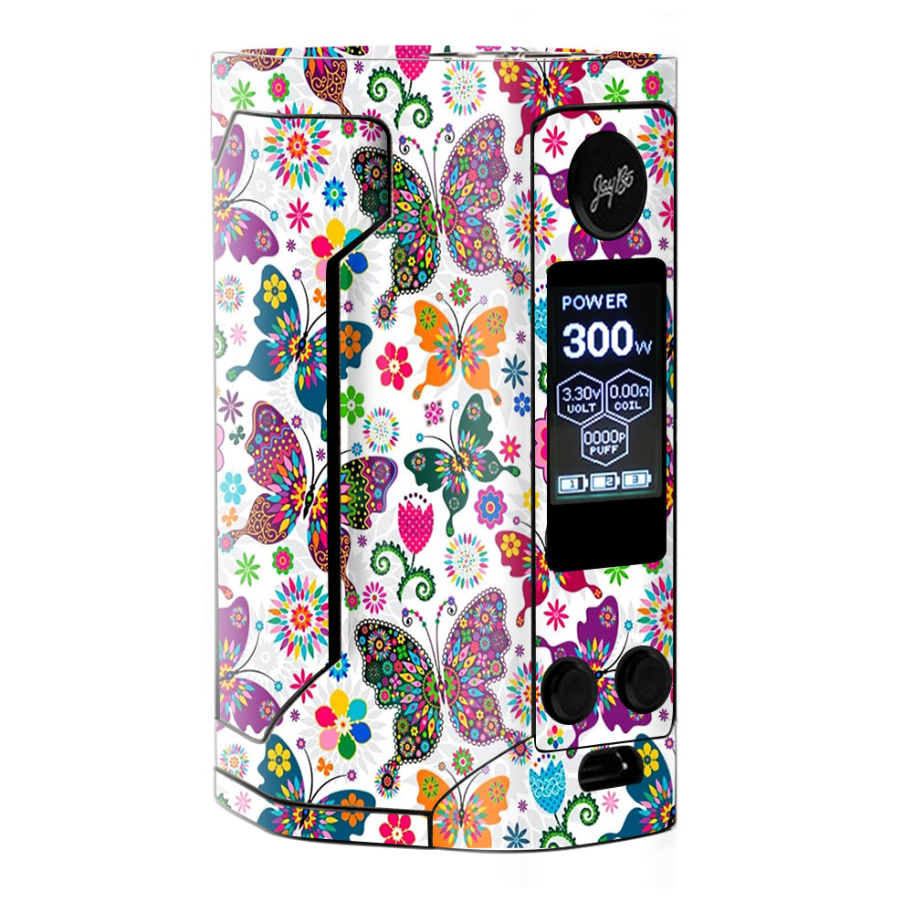  Butterflies Colorful Floral Wismec RX Gen 3 Skin