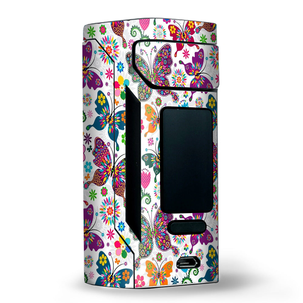  Butterflies Colorful Floral Wismec RX2 20700 Skin