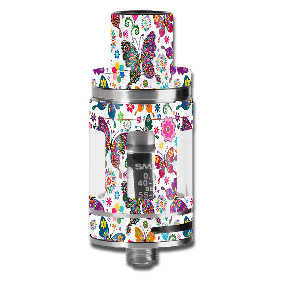  Butterflies Colorful Floral Smok TFV8 Micro Baby Beast Skin