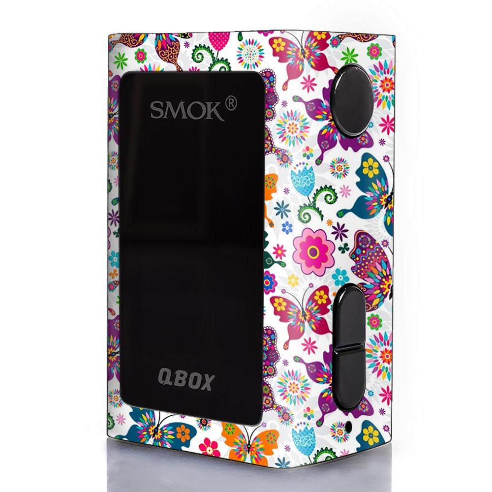  Butterflies Colorful Floral Smok Q-Box Skin