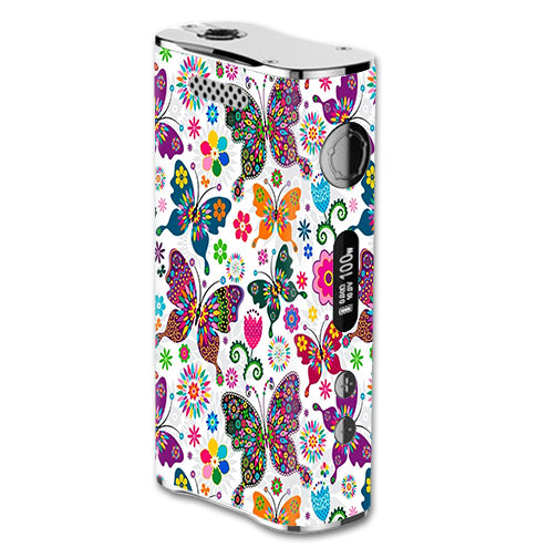  Butterflies Colorful Floral eLeaf iStick 100W Skin