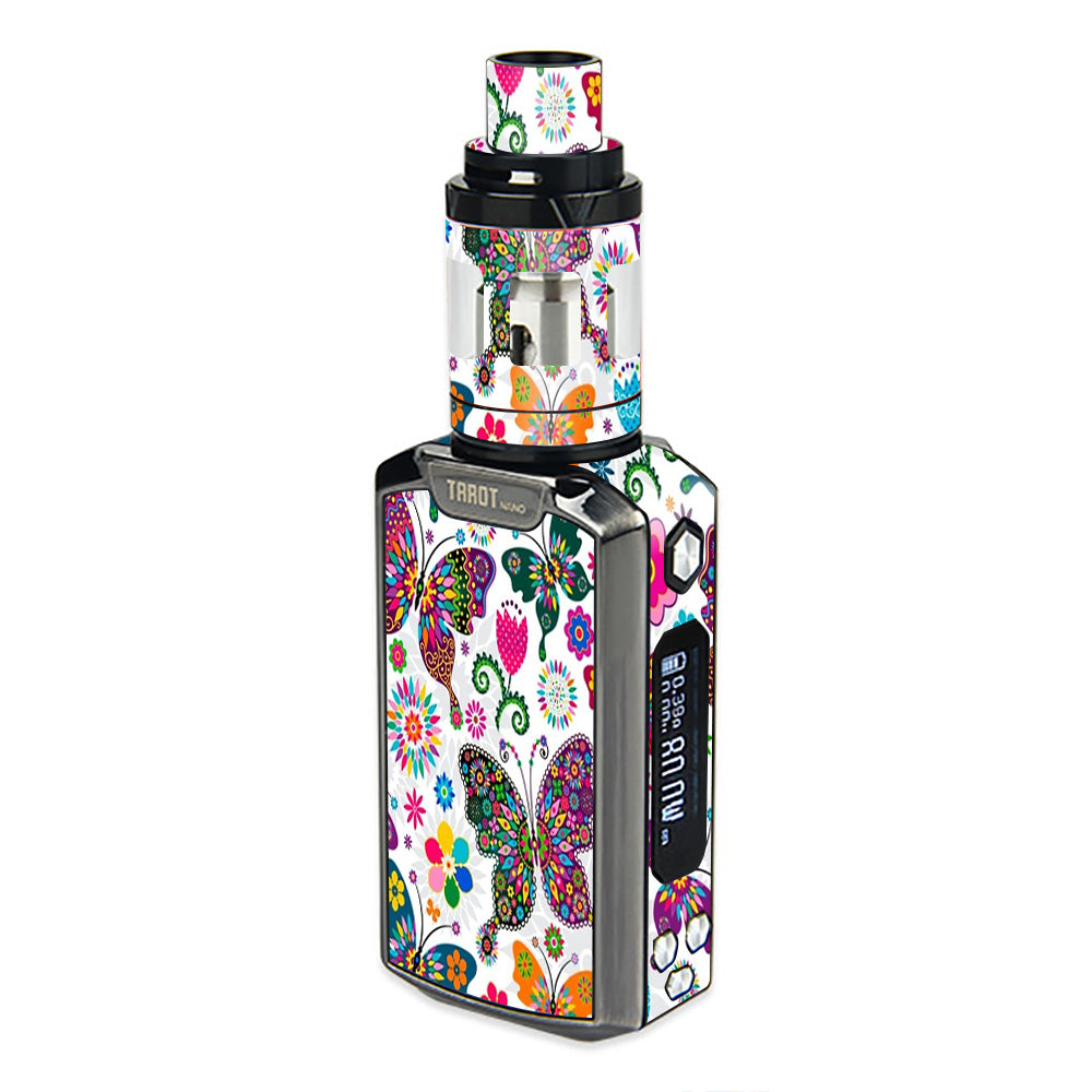  Butterflies Colorful Floral Vaporesso  Tarot Nano Skin