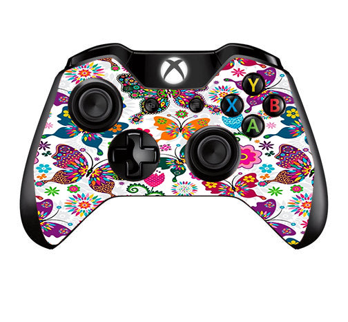  Butterflies Colorful Floral Microsoft Xbox One Controller Skin