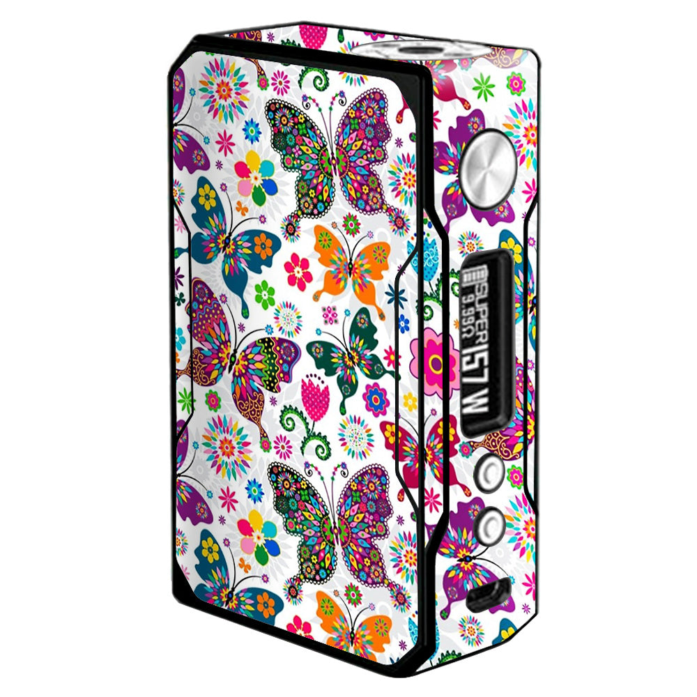  Butterflies Colorful Floral Voopoo Drag 157w Skin