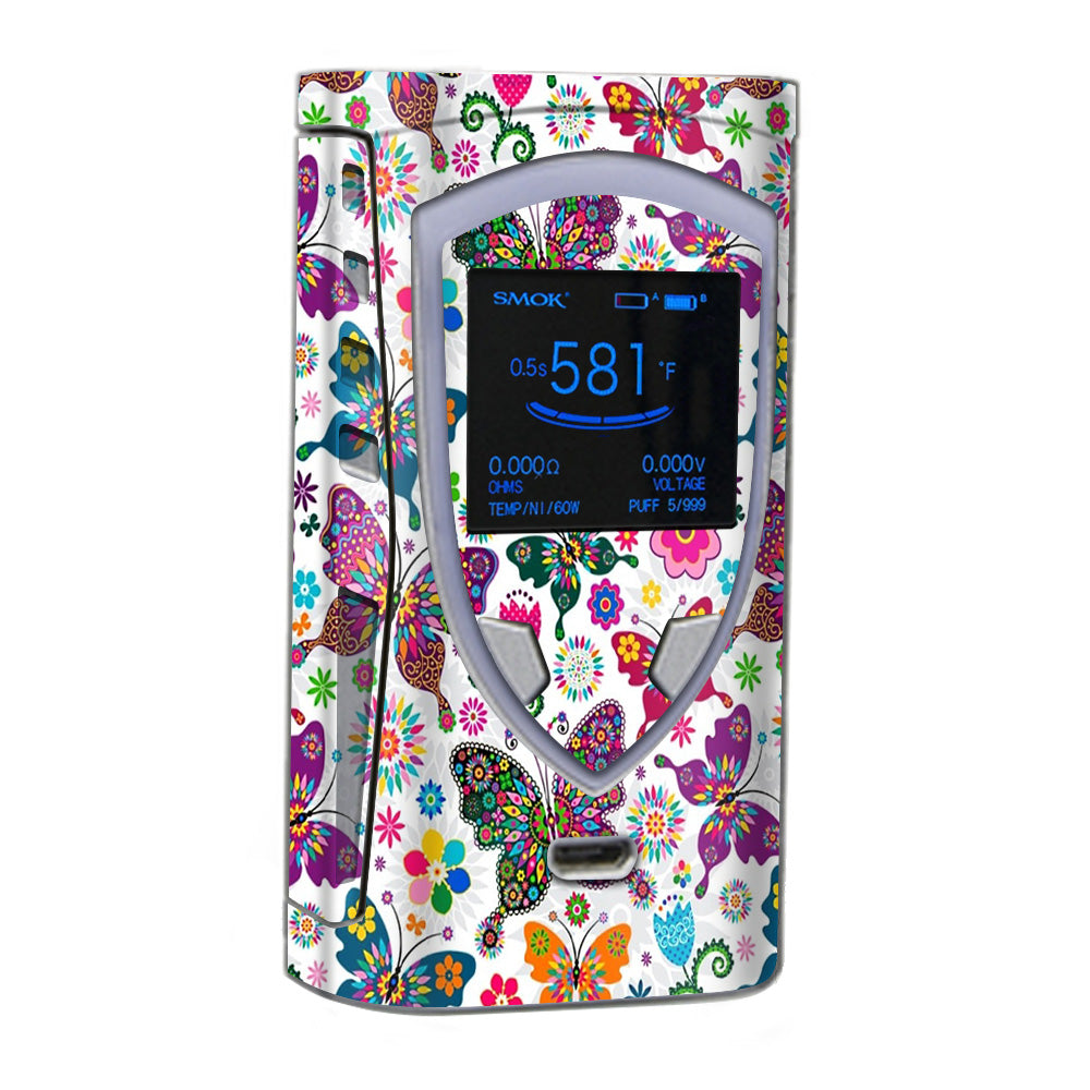  Butterflies Colorful Floral Smok ProColor Skin