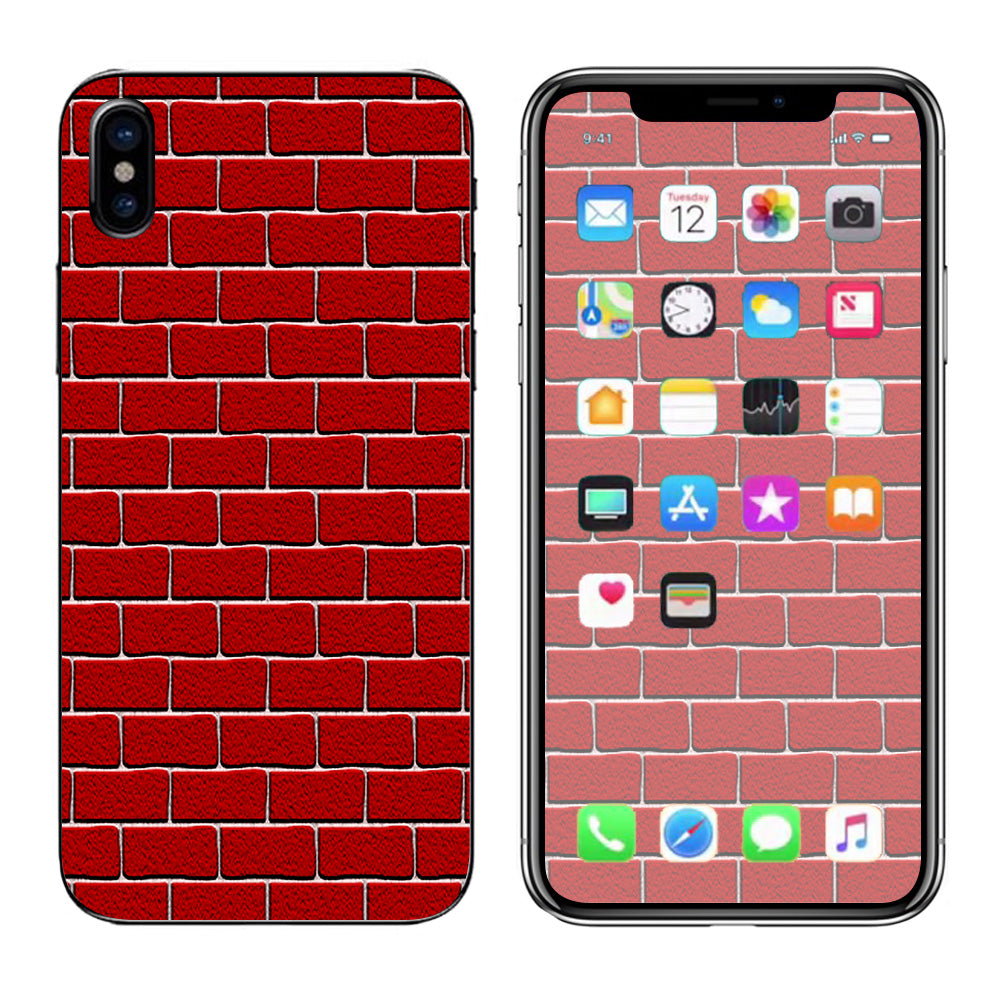  Brick Wall Apple iPhone X Skin