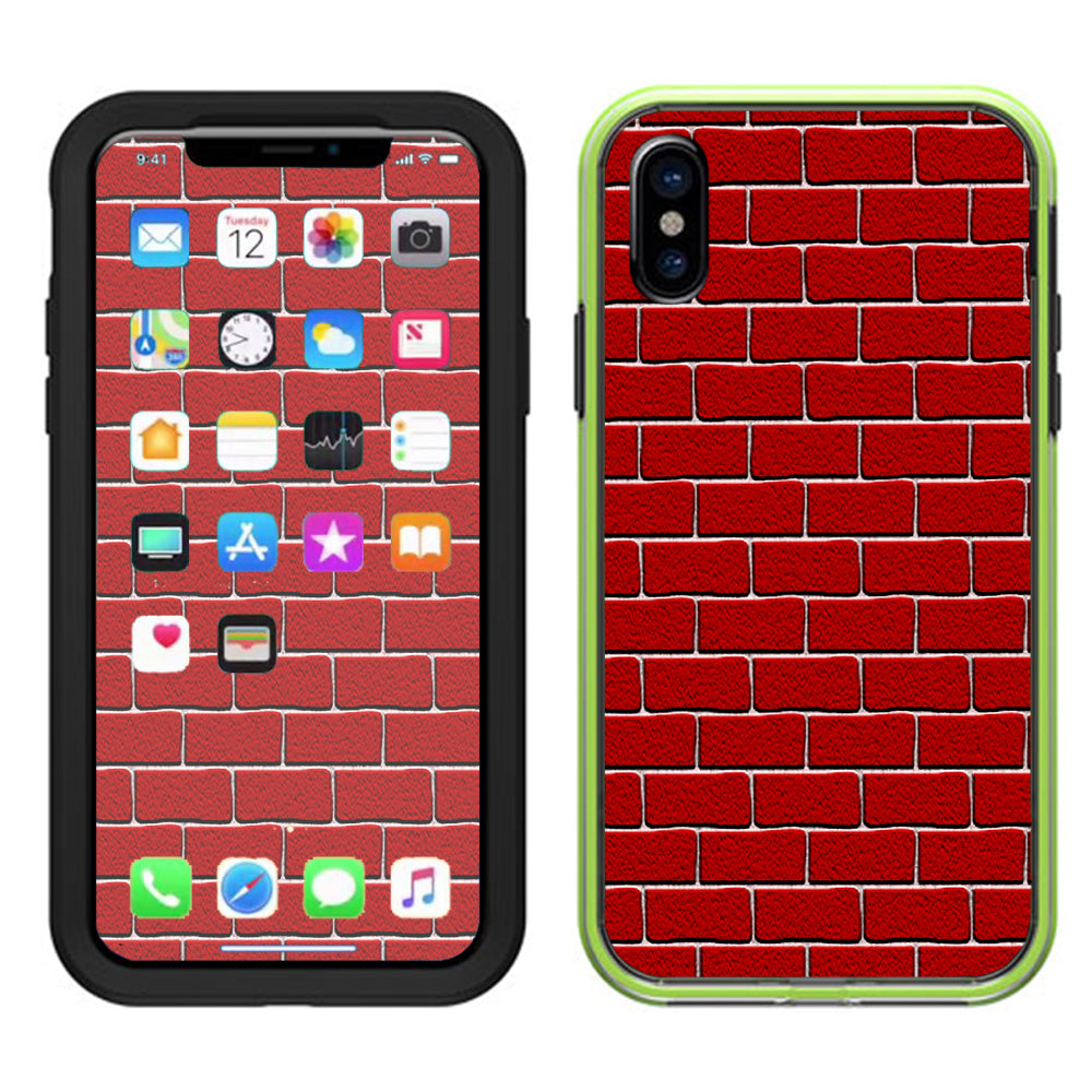  Brick Wall Lifeproof Slam Case iPhone X Skin