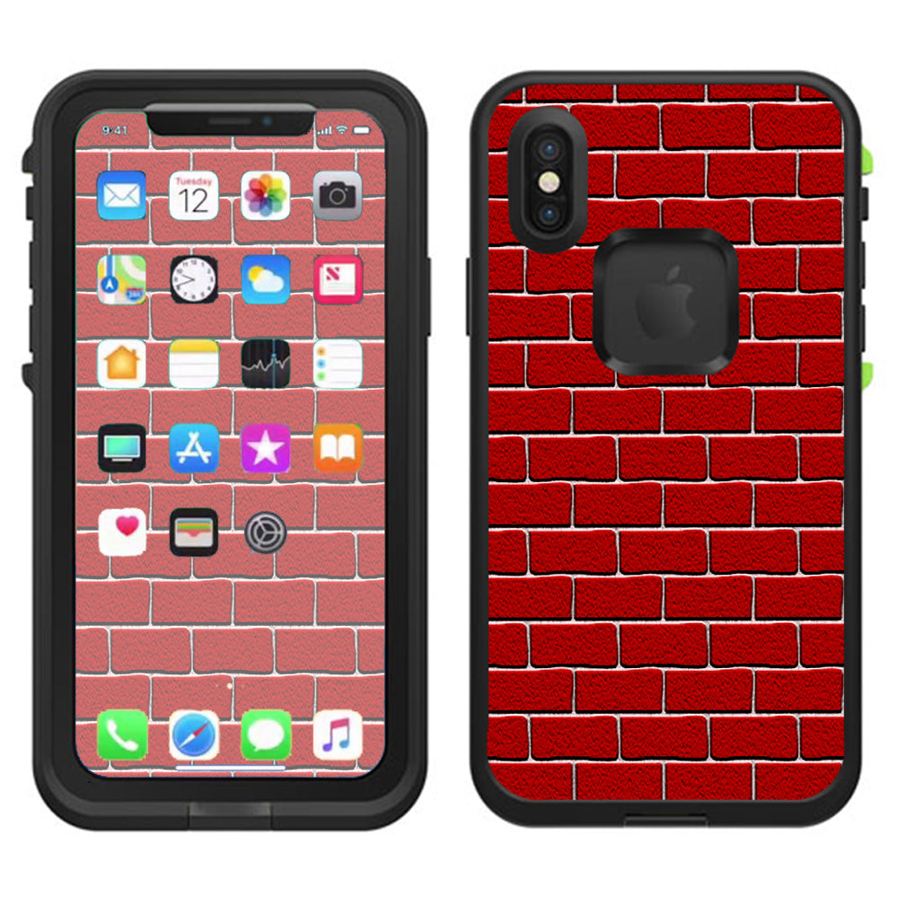  Brick Wall Lifeproof Fre Case iPhone X Skin