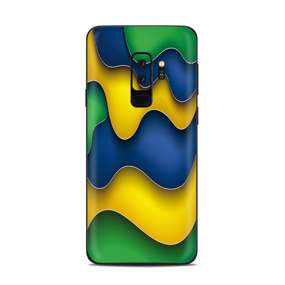  Dripping Colors Brazil Samsung Galaxy S9 Plus Skin