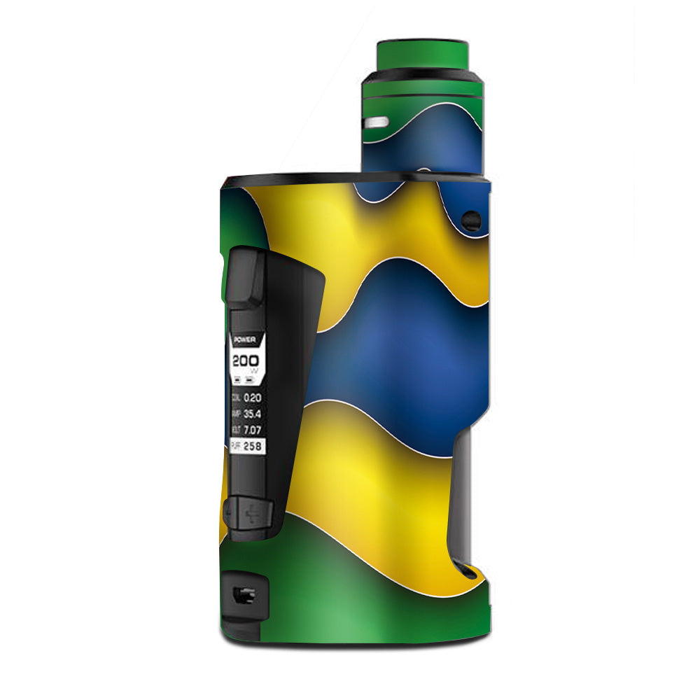  Dripping Colors Brazil G Box Squonk Geek Vape Skin