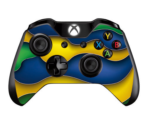  Dripping Colors Brazil Microsoft Xbox One Controller Skin