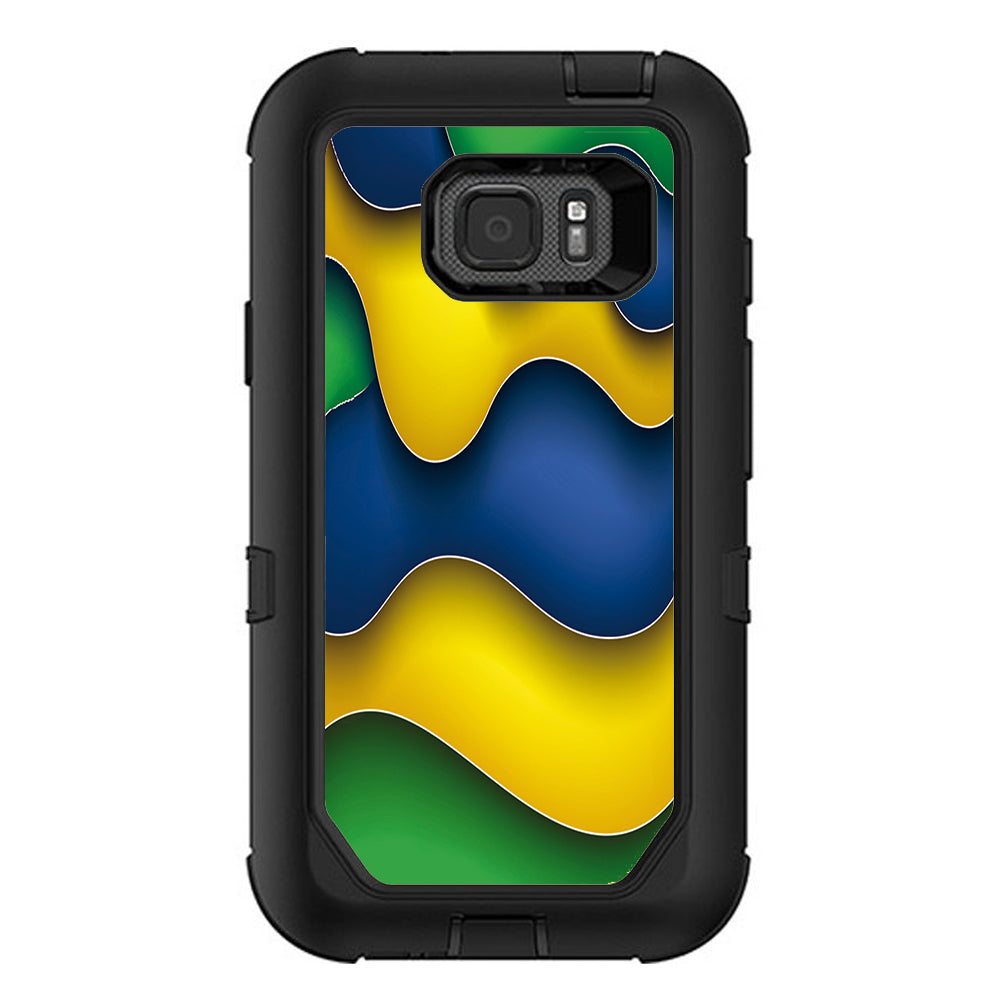  Dripping Colors Brazil Otterbox Defender Samsung Galaxy S7 Active Skin