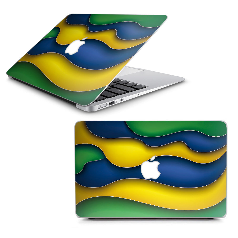  Dripping Colors Brazil Macbook Air 13" A1369 A1466 Skin