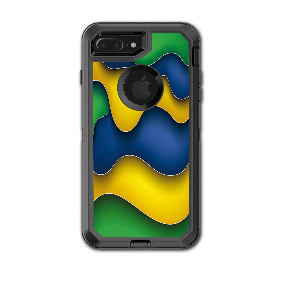  Dripping Colors Brazil Otterbox Defender iPhone 7+ Plus or iPhone 8+ Plus Skin