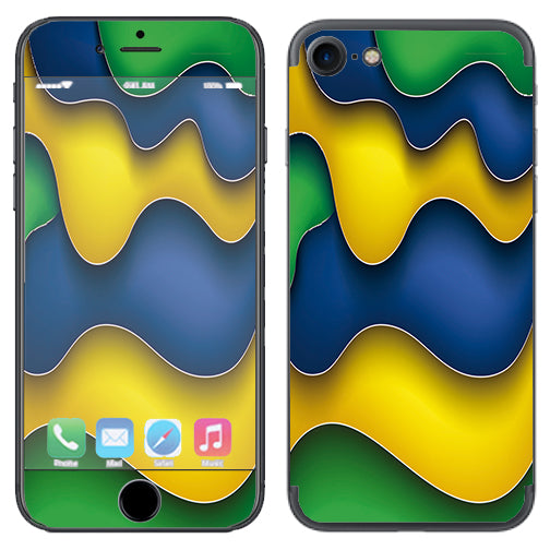  Dripping Colors Brazil Apple iPhone 7 or iPhone 8 Skin