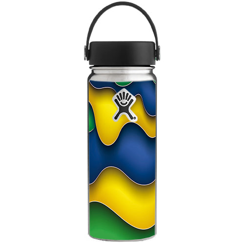  Dripping Colors Brazil Hydroflask 18oz Wide Mouth Skin