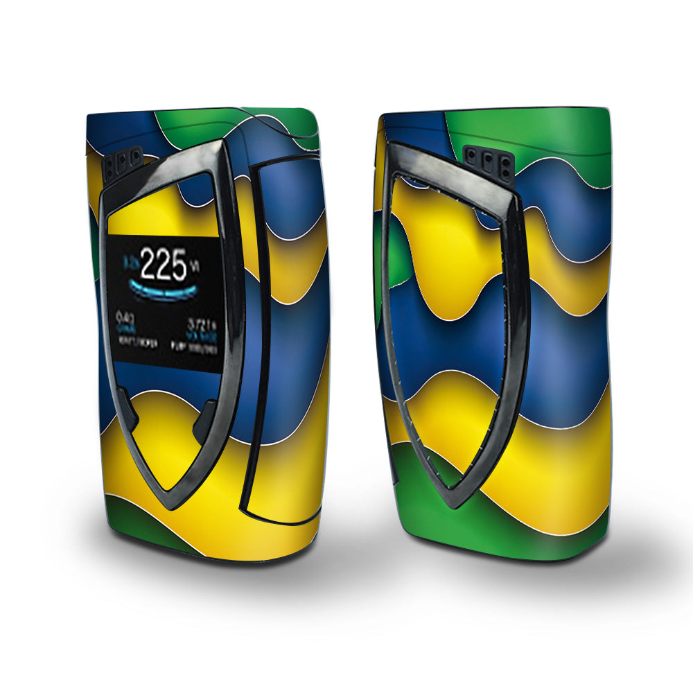 Skin Decal Vinyl Wrap for Smok Devilkin Kit 225w Vape (includes TFV12 Prince Tank Skins) skins cover/ Dripping Colors Brazil