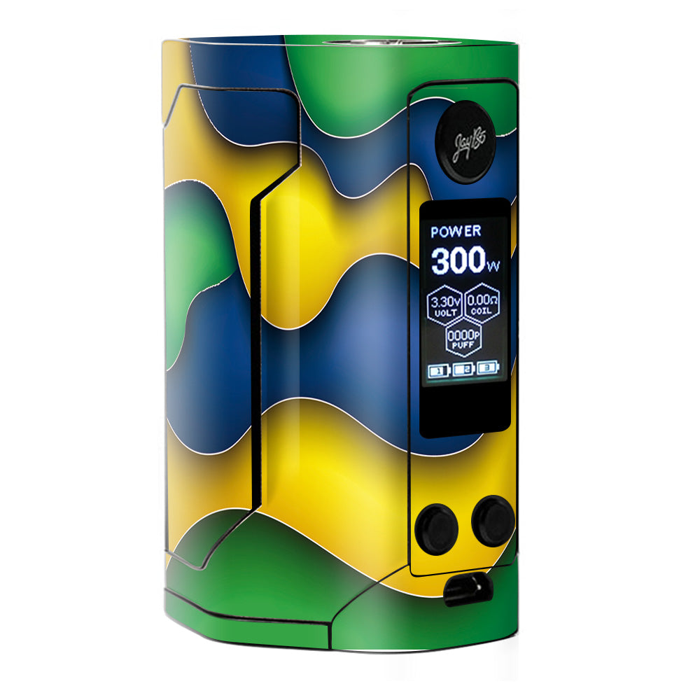  Dripping Colors Brazil Wismec RX Gen 3 Skin