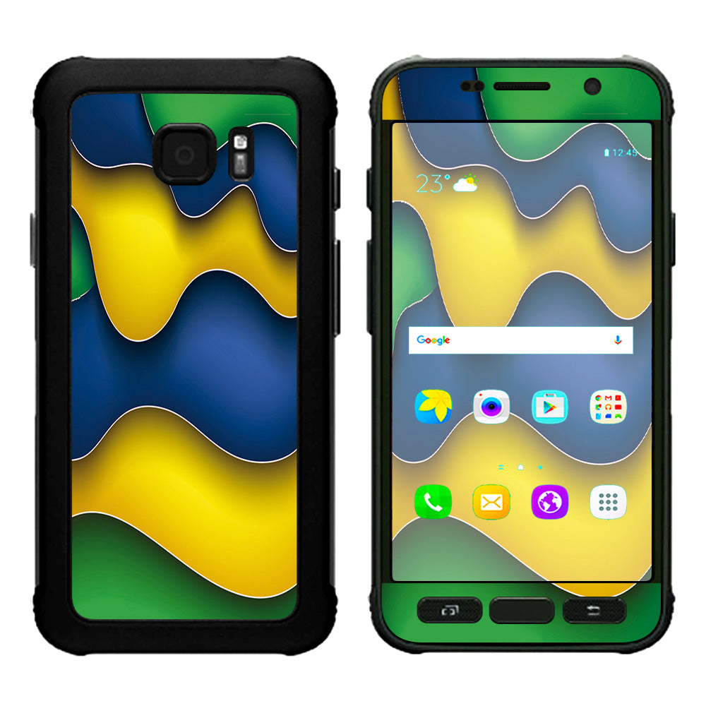  Dripping Colors Brazil Samsung Galaxy S7 Active Skin