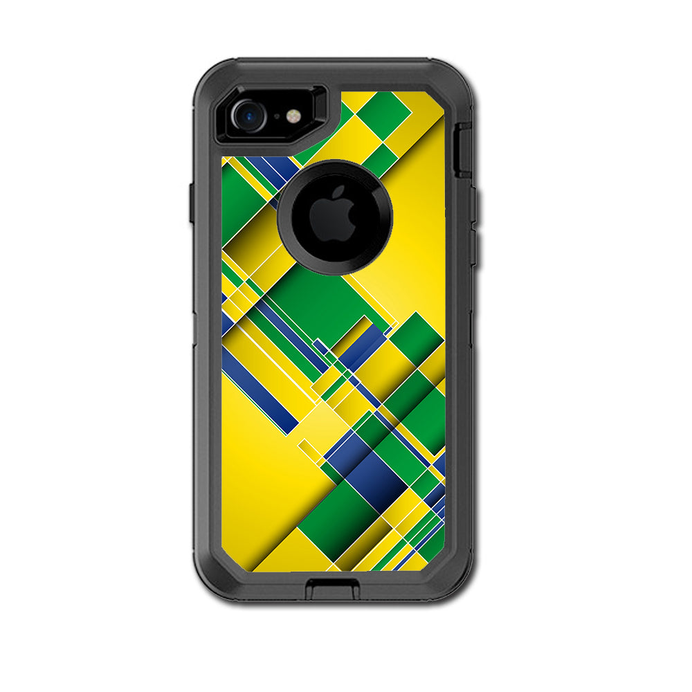  Brazil Tech Colors Otterbox Defender iPhone 7 or iPhone 8 Skin