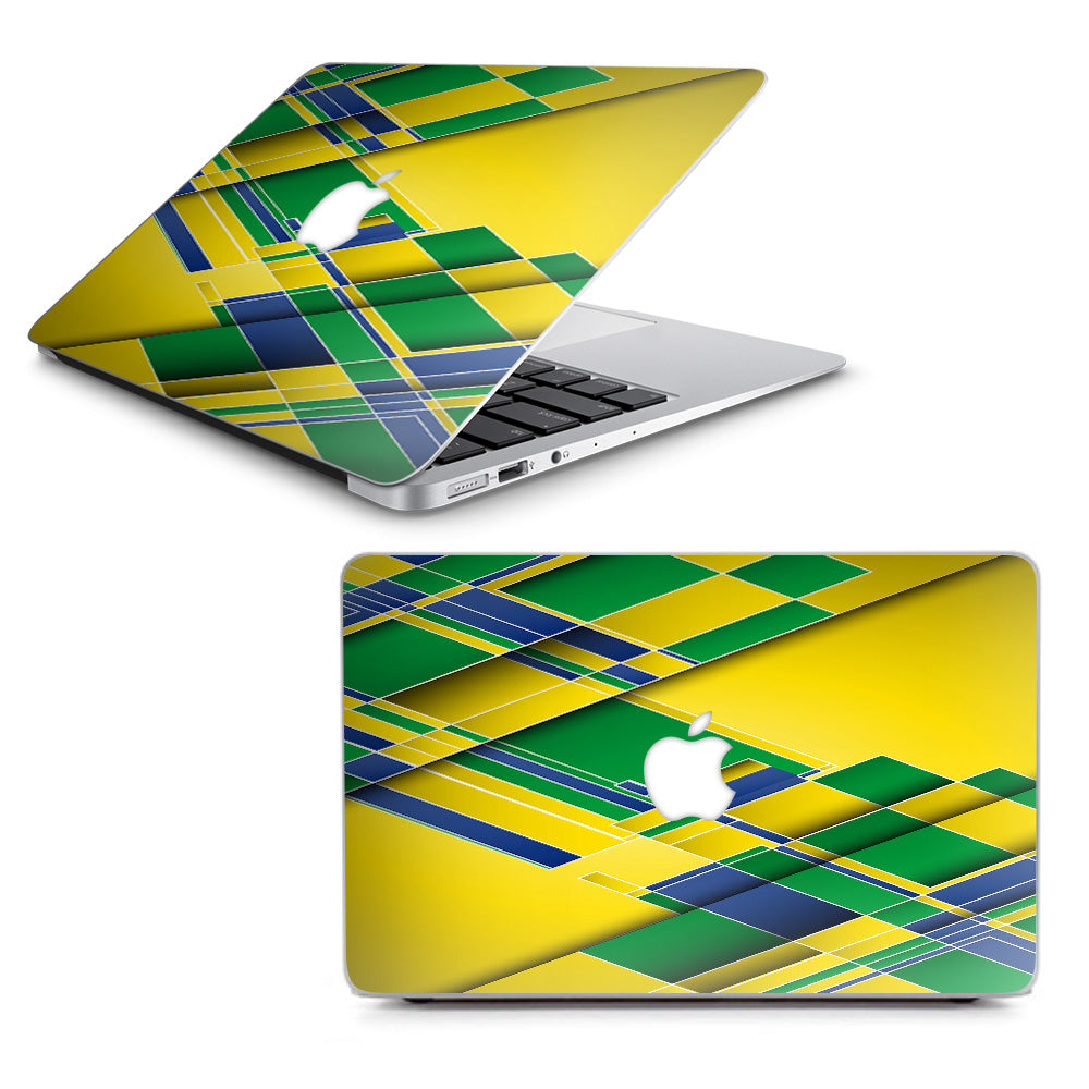  Brazil Tech Colors Macbook Air 11" A1370 A1465 Skin