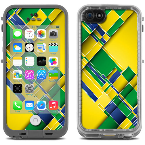  Brazil Tech Colors Lifeproof Fre iPhone 5C Skin