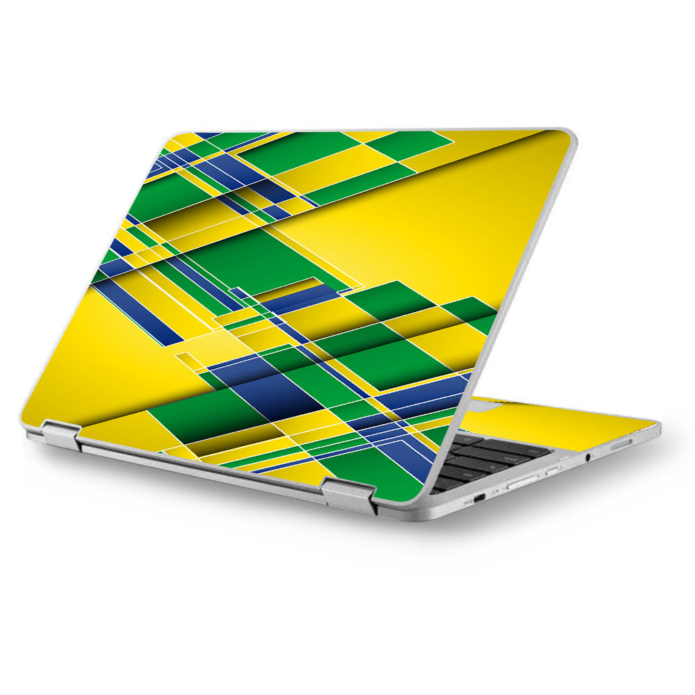  Brazil Tech Colors Asus Chromebook Flip 12.5" Skin