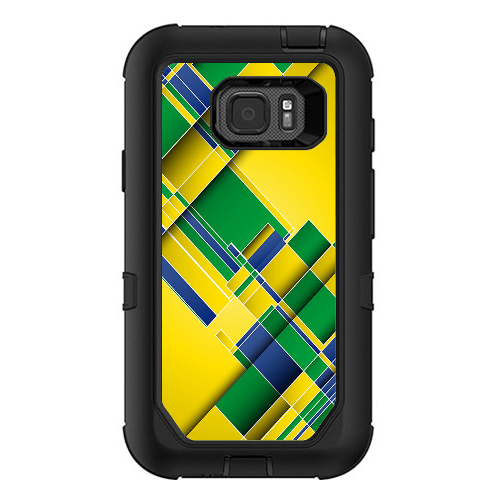  Brazil Tech Colors Otterbox Defender Samsung Galaxy S7 Active Skin