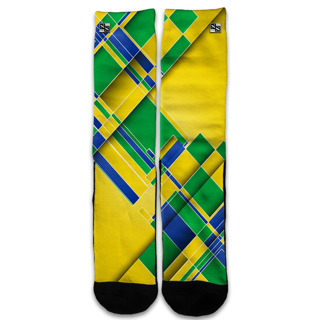  Brazil Tech Colors Universal Socks