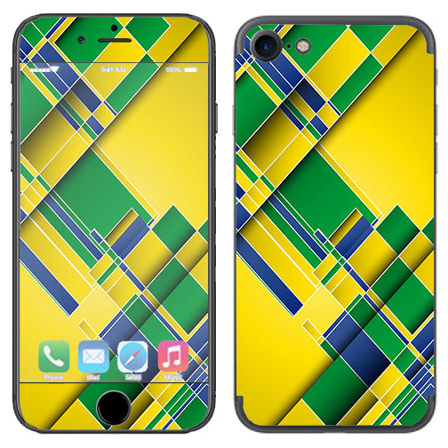  Brazil Tech Colors Apple iPhone 7 or iPhone 8 Skin
