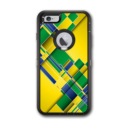  Brazil Tech Colors Otterbox Defender iPhone 6 PLUS Skin