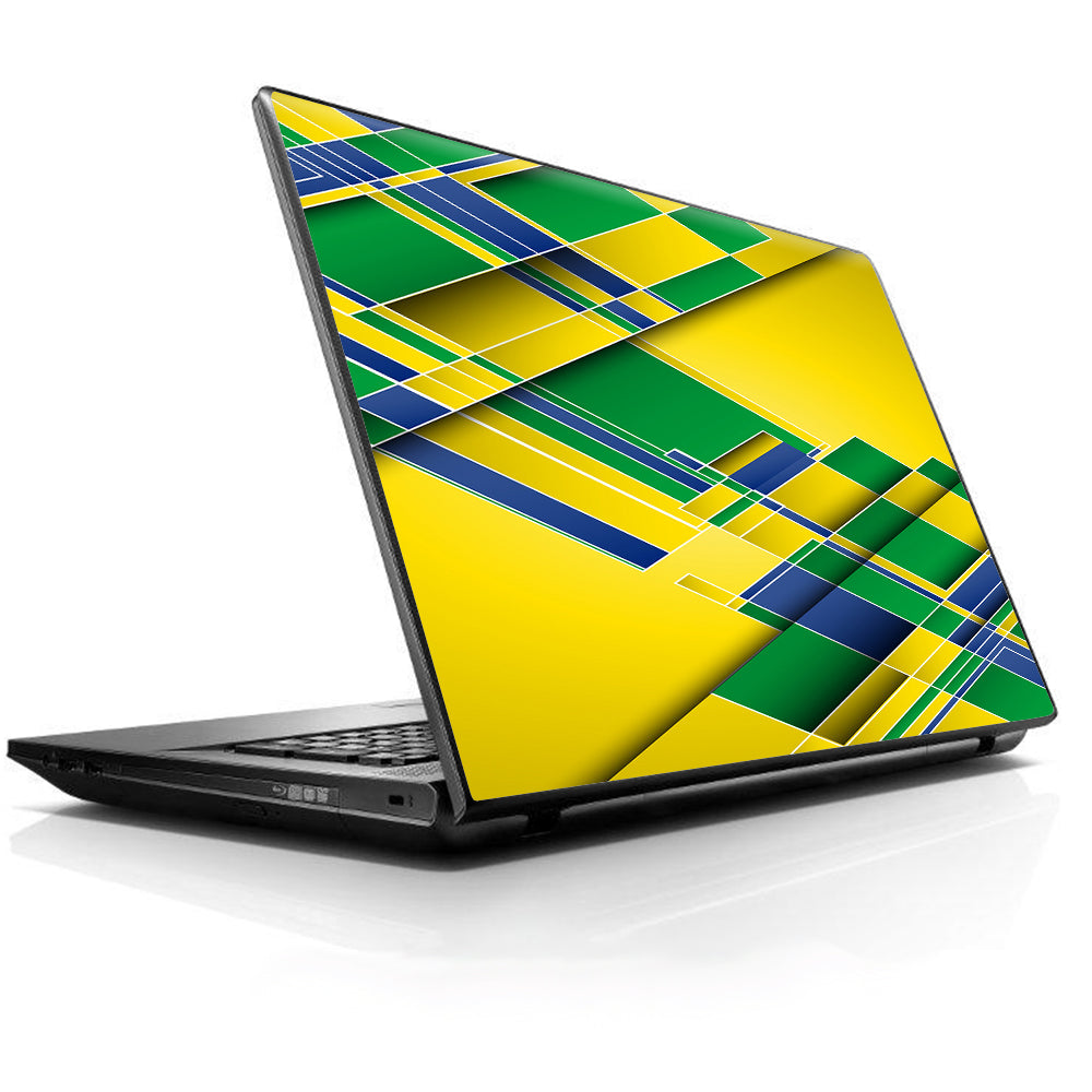 Brazil Tech Colors Universal 13 to 16 inch wide laptop Skin