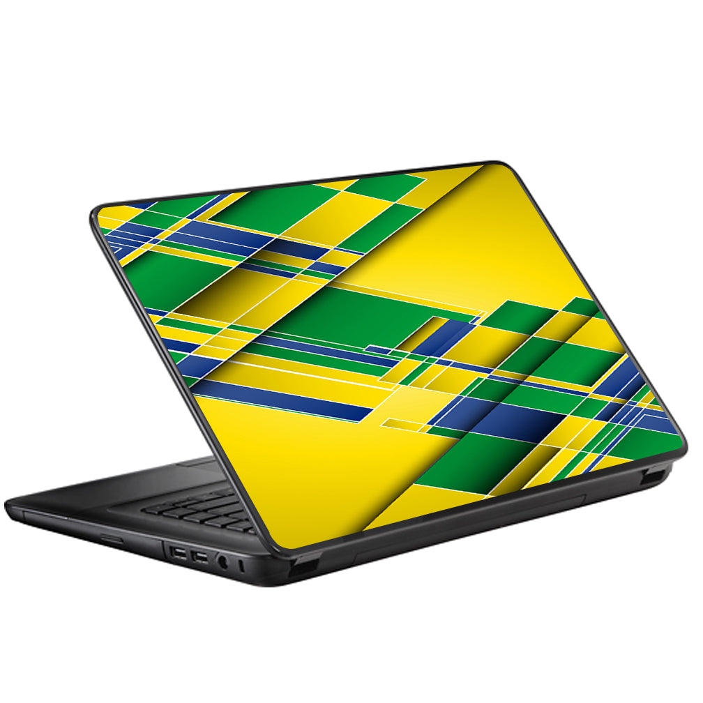  Brazil Tech Colors Universal 13 to 16 inch wide laptop Skin