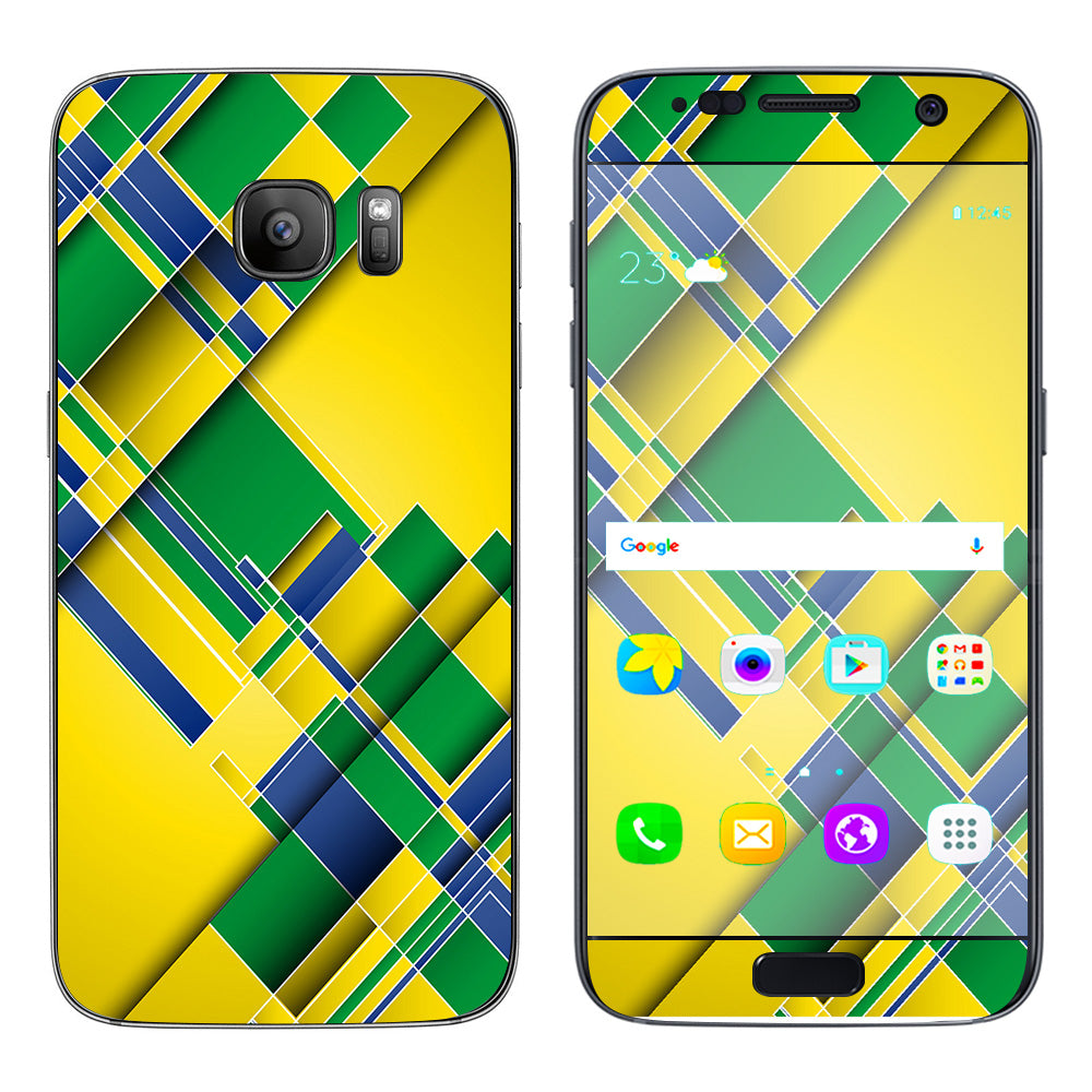  Brazil Tech Colors Samsung Galaxy S7 Skin