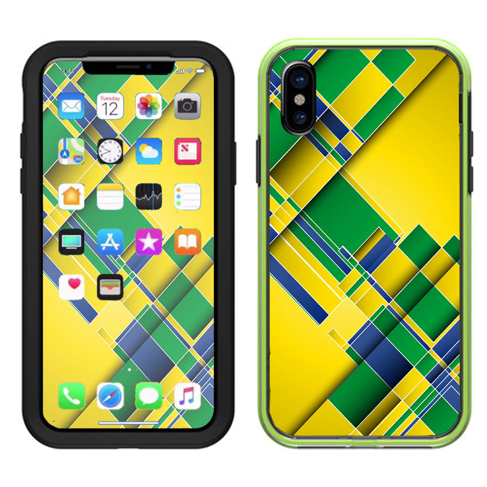  Brazil Tech Colors Lifeproof Slam Case iPhone X Skin