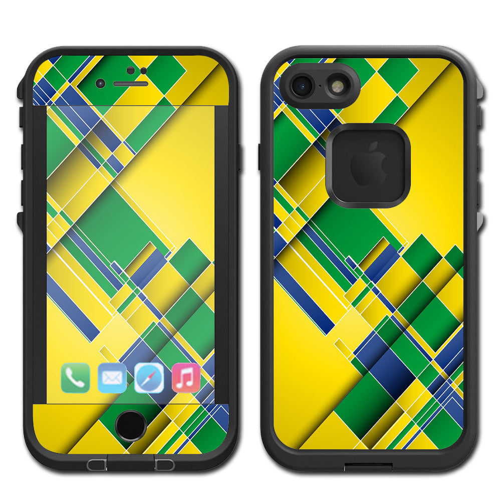  Brazil Tech Colors Lifeproof Fre iPhone 7 or iPhone 8 Skin