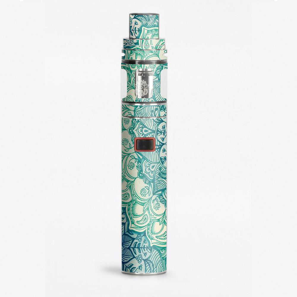  Teal Green Mandala Pattern Smok Stick X8 Skin