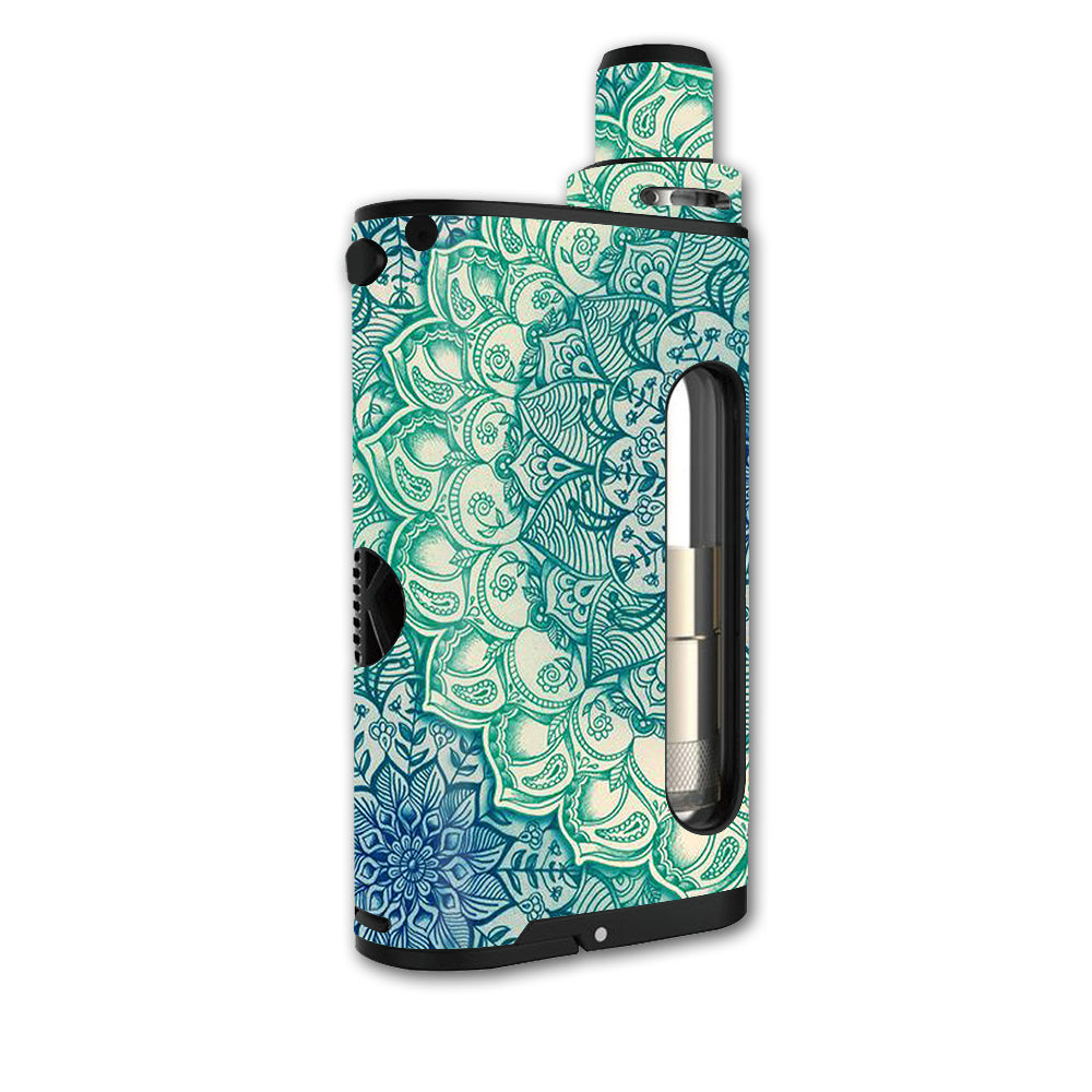  Teal Green Mandala Pattern Kangertech Cupti Skin