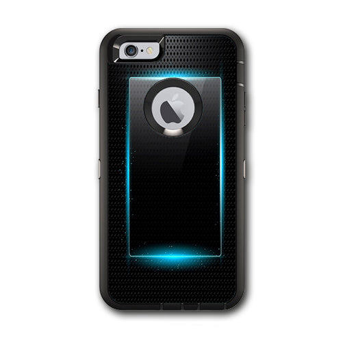  Glowing Blue Tech Otterbox Defender iPhone 6 PLUS Skin