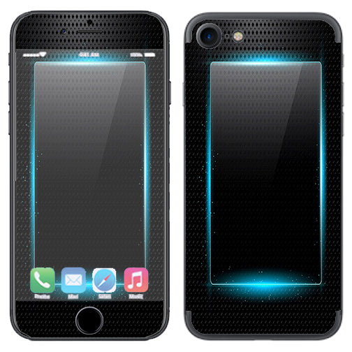  Glowing Blue Tech Apple iPhone 7 or iPhone 8 Skin
