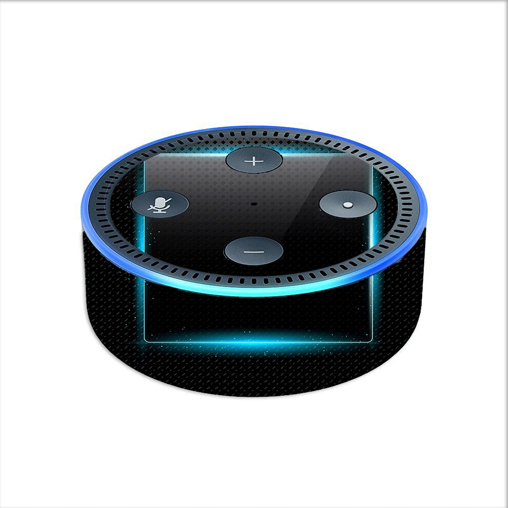  Glowing Blue Tech Amazon Echo Dot 2nd Gen Skin