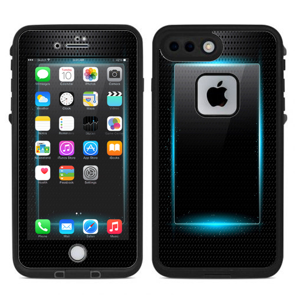  Glowing Blue Tech Lifeproof Fre iPhone 7 Plus or iPhone 8 Plus Skin