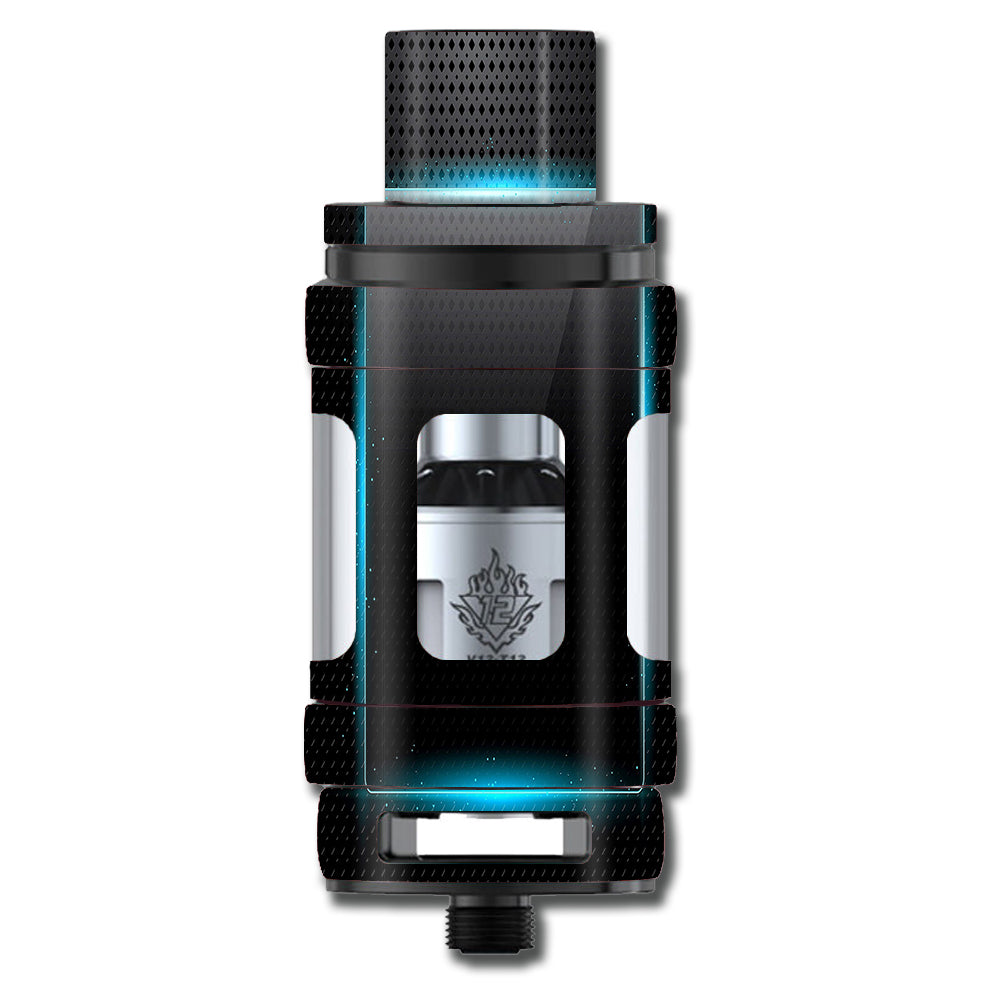  Glowing Blue Tech Smok TFV12 Tank Skin