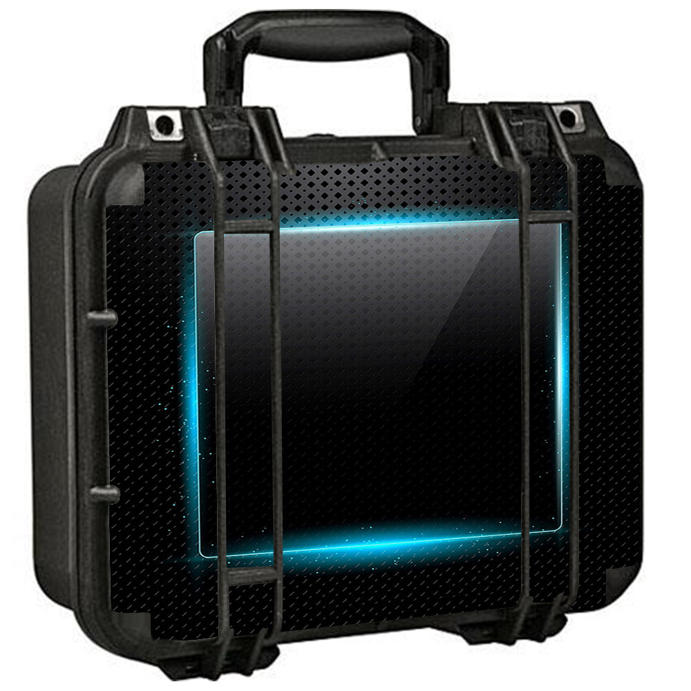  Glowing Blue Tech Pelican Case 1400 Skin